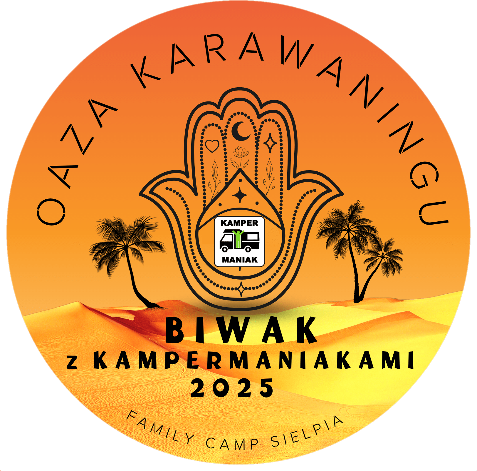 oaza karawaningu biwak z kampermaniakami zlot caravaningowy kampery przyczepy namiot 2025