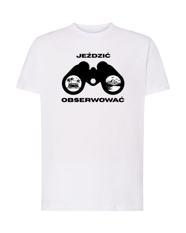 Koszulka JEŹDZIĆ OBSERWOWAĆ Unisex - obrazek 2