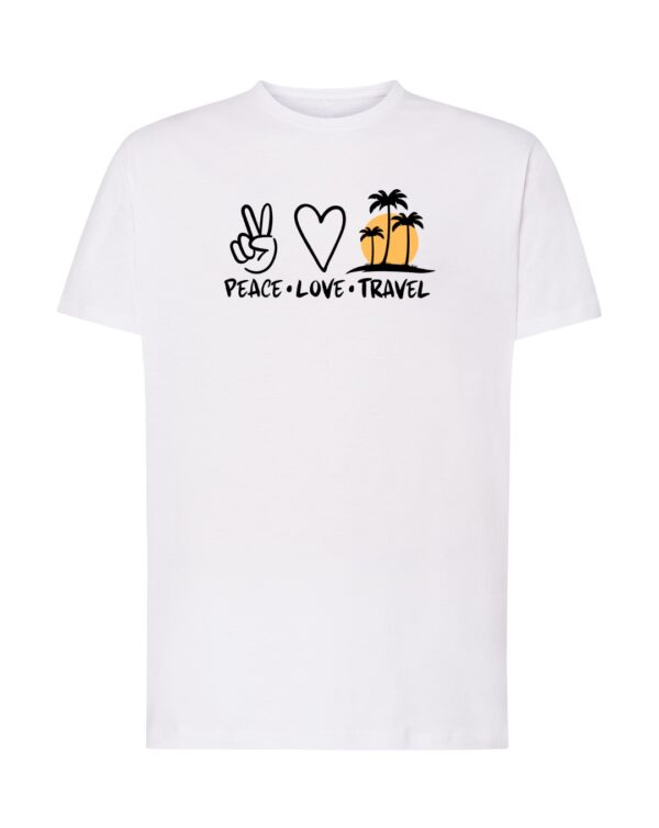Koszulka PEACE LOVE TRAVEL Unisex